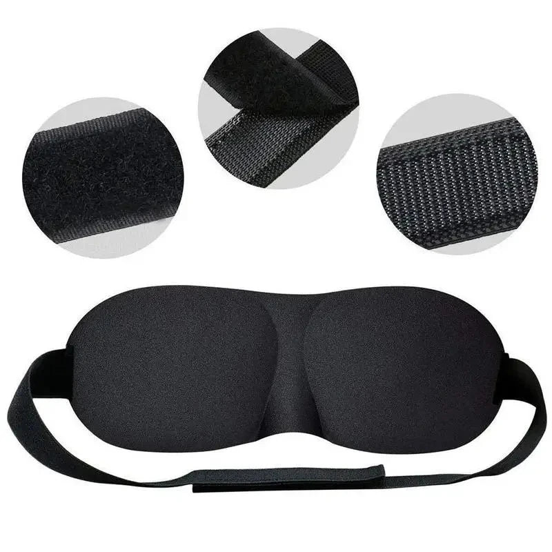 Masque de sommeil Nuitara 3D porté — obscurité totale garantie, confort optimal
