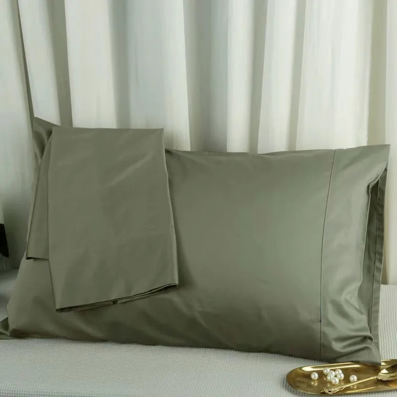 Taies d'oreiller coton égyptien satiné — Douceur premium & nuit bien-être