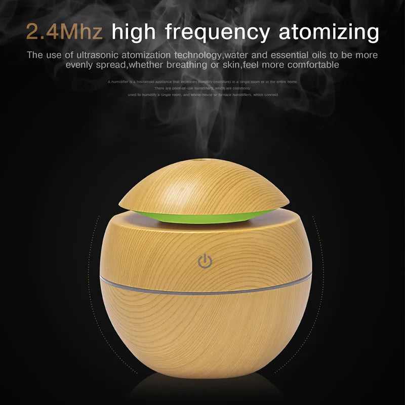Diffuseur ultrasonique bois Nuitara — packaging et contenu de la boîte