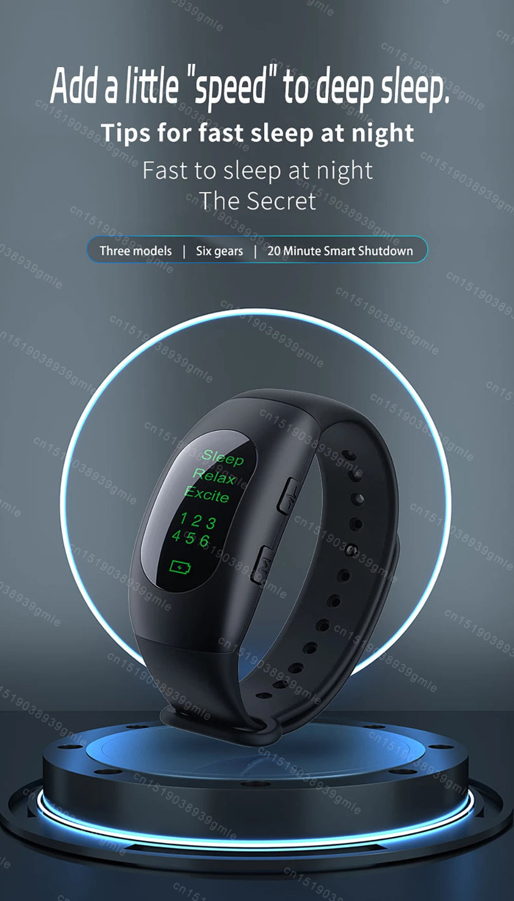 CES Intelligent Sleep Aid Watch Device Microcurrent Pulse Sleeping Instrument Rest Insomnia Hypnosis Anxiety Relief Sleeping Aid