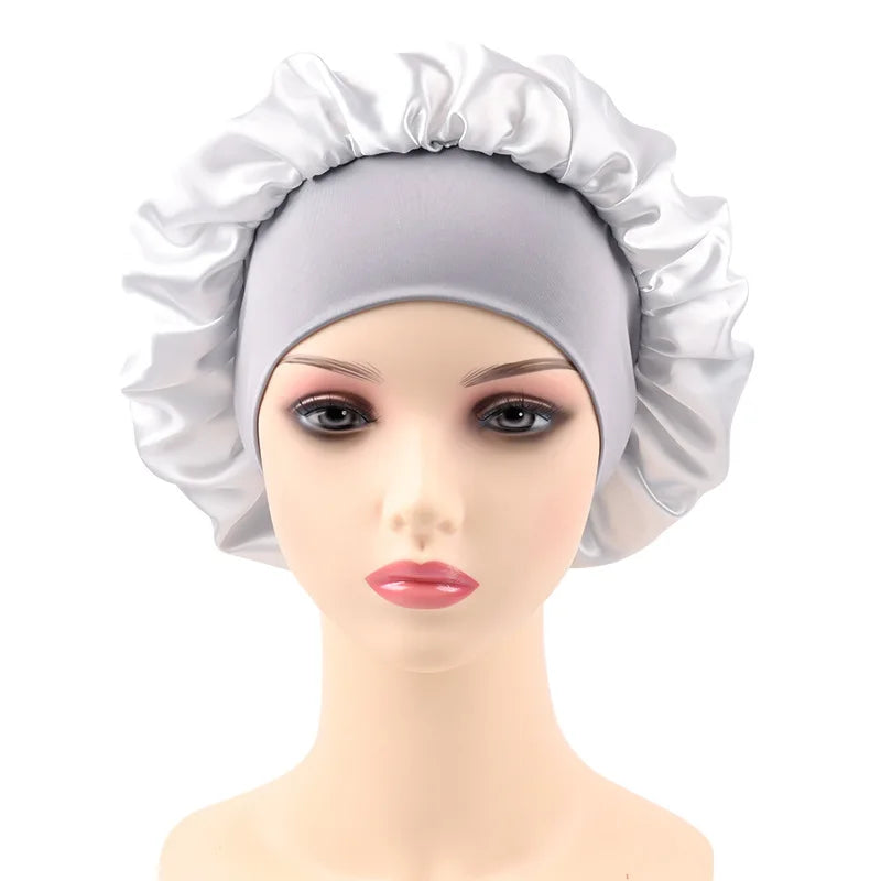 Bonnet satin nuit & bain — Protection cheveux & confort nocturne