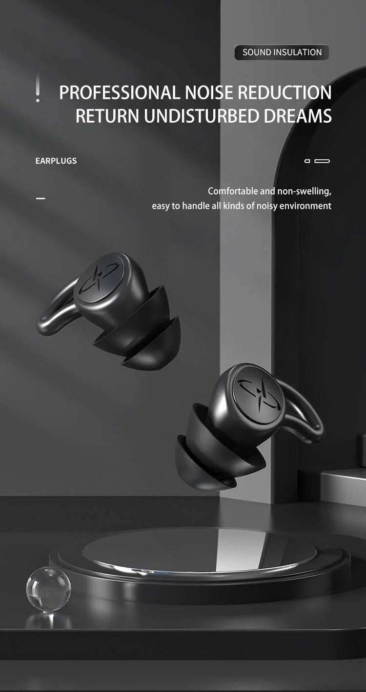 Bouchons silicone imperméables — Isolation sonore & sommeil naturel