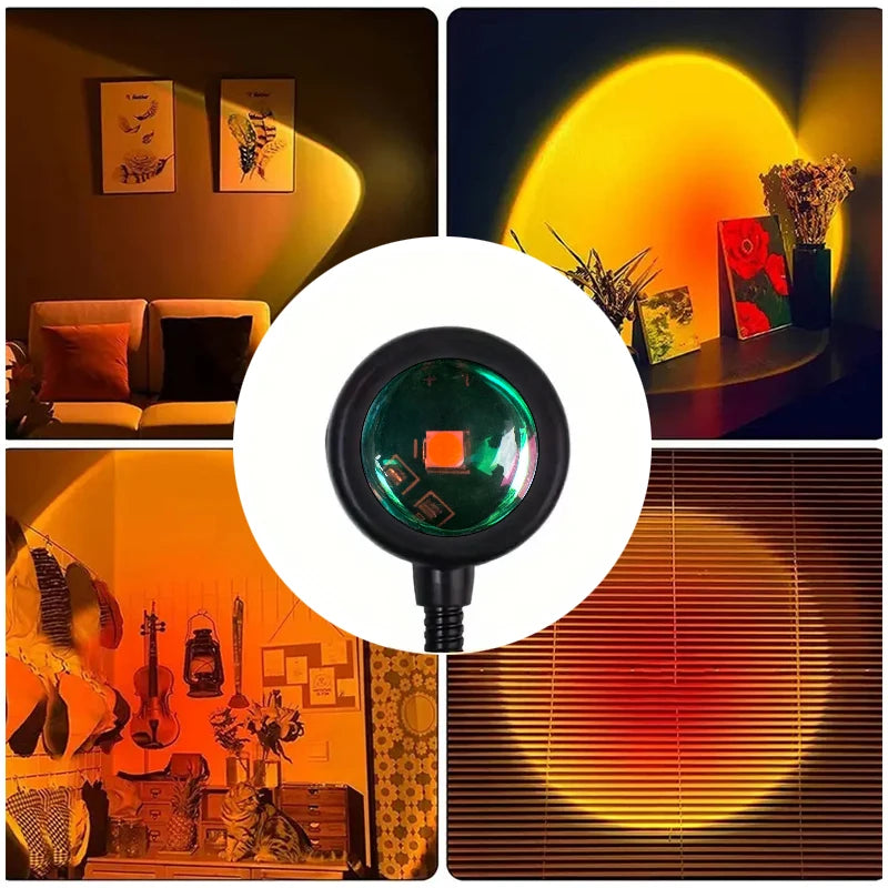 Lampe coucher de soleil USB — Ambiance nocturne & endormissement doux