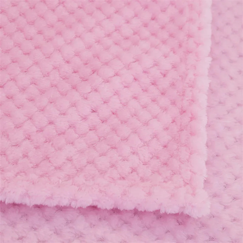 Couverture bébé douce corail — Chaleur hypoallergénique & sommeil sécurisant