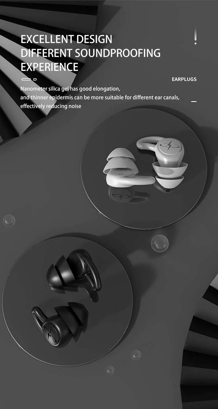 Bouchons silicone imperméables — Isolation sonore & sommeil naturel