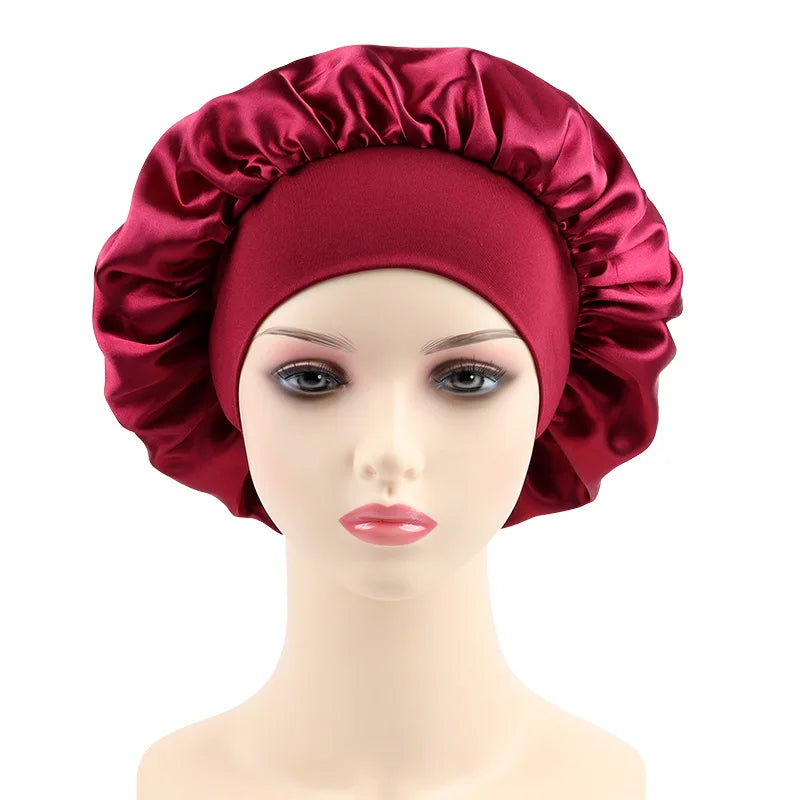 Bonnet satin nuit & bain — Protection cheveux & confort nocturne