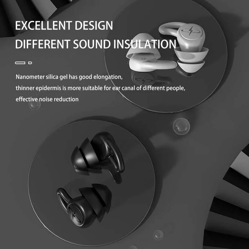 Bouchons silicone imperméables — Isolation sonore & sommeil naturel