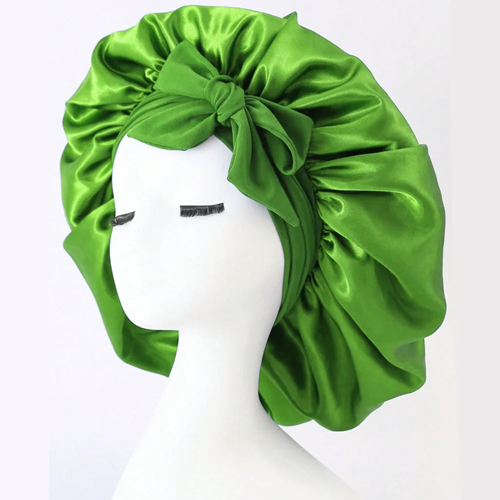 Bonnet de nuit satin réglable — Protection capillaire & sommeil doux