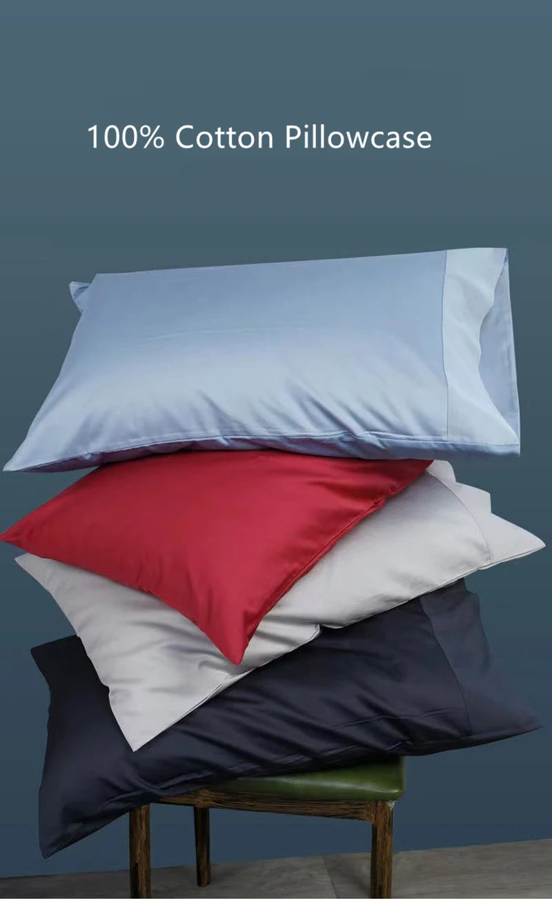 Taies d'oreiller coton égyptien satiné — Douceur premium & nuit bien-être