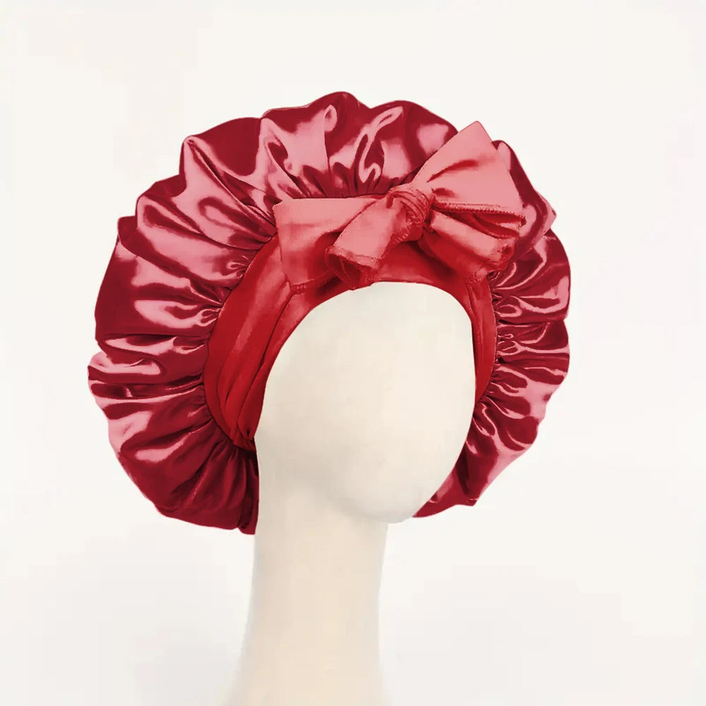 Bonnet de nuit satin réglable — Protection capillaire & sommeil doux