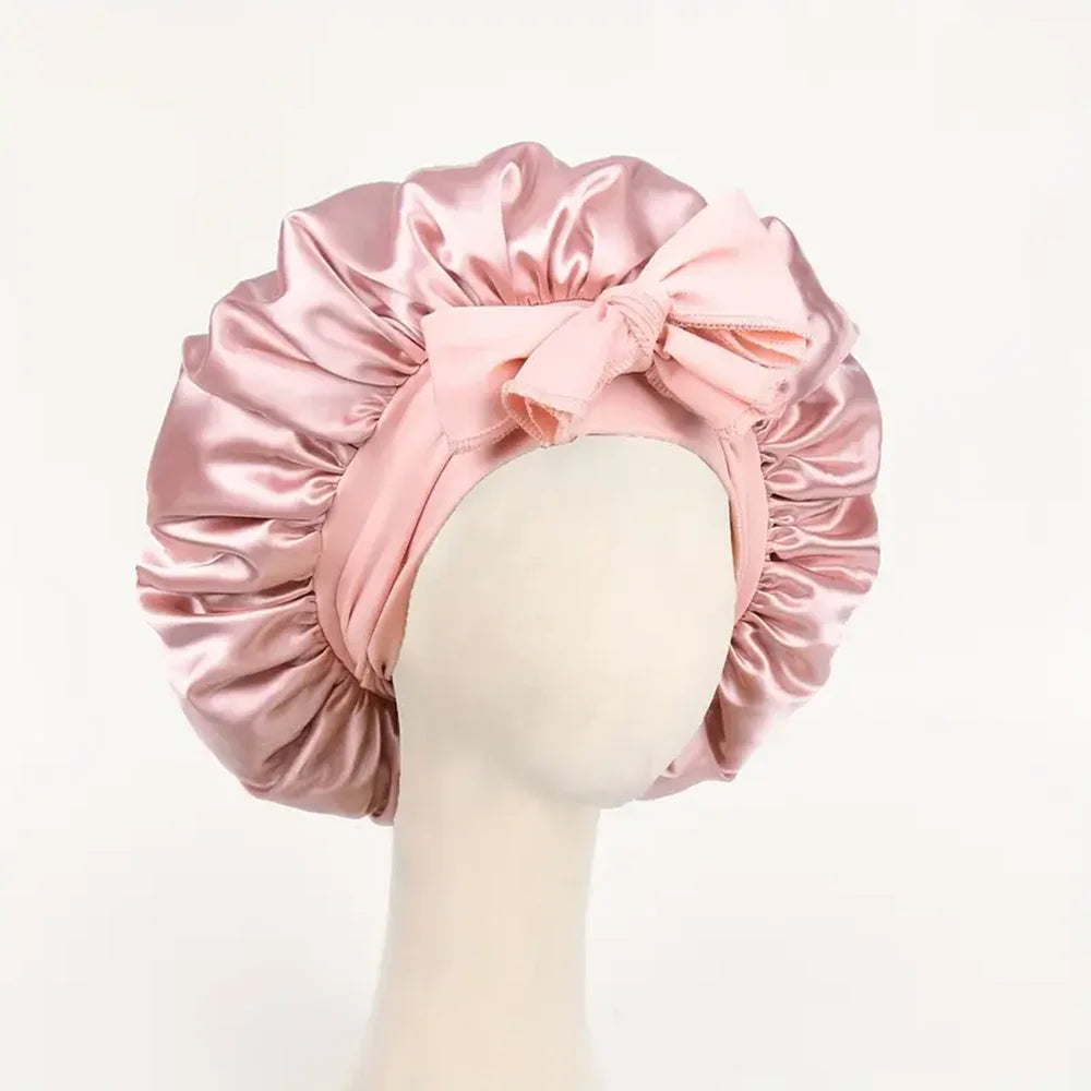 Bonnet de nuit satin réglable — Protection capillaire & sommeil doux