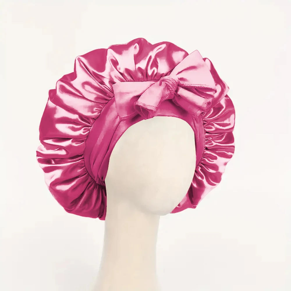 Bonnet de nuit satin réglable — Protection capillaire & sommeil doux