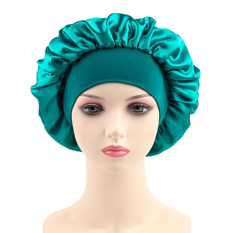Bonnet satin nuit & bain — Protection cheveux & confort nocturne