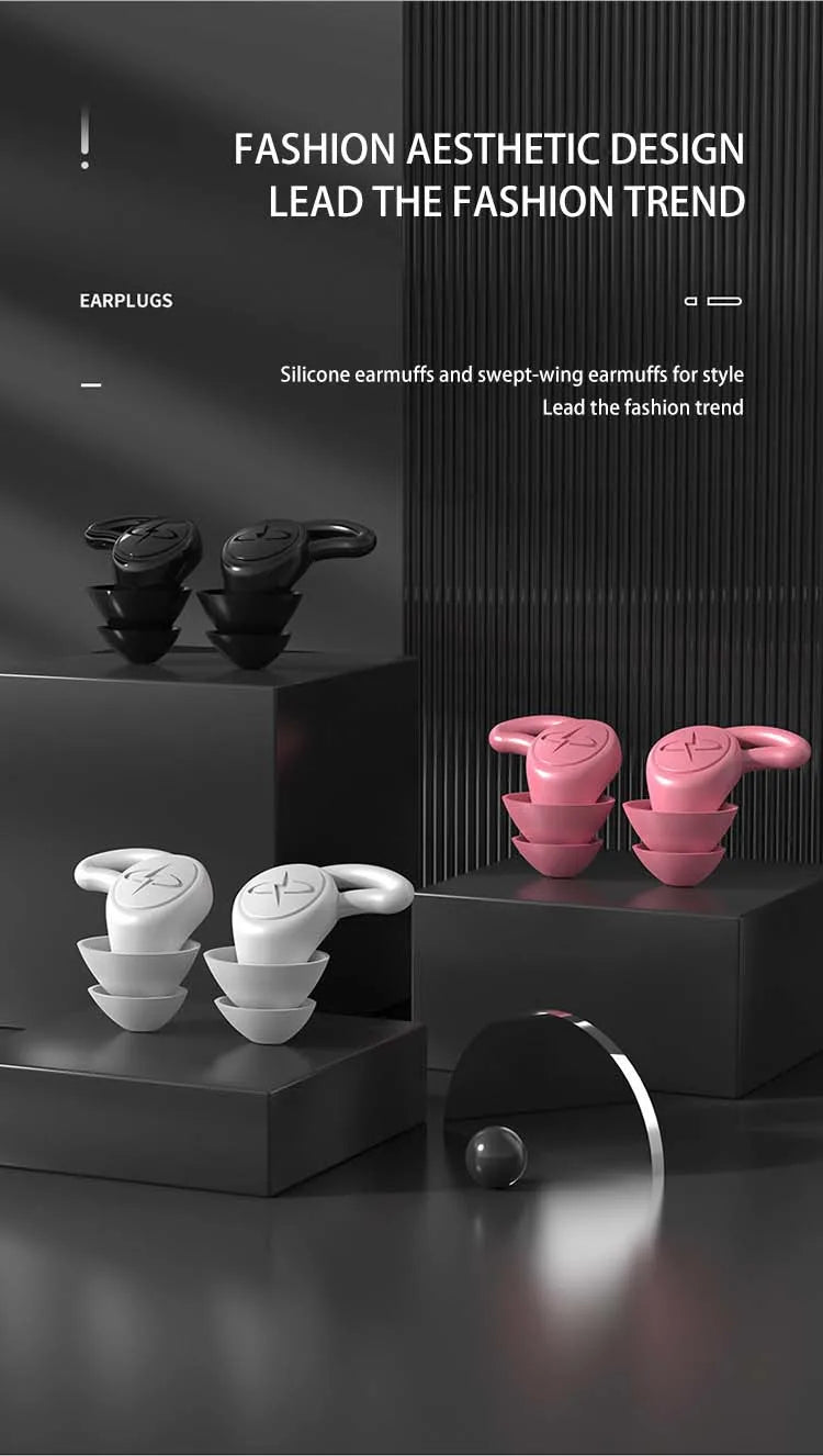Bouchons silicone imperméables — Isolation sonore & sommeil naturel