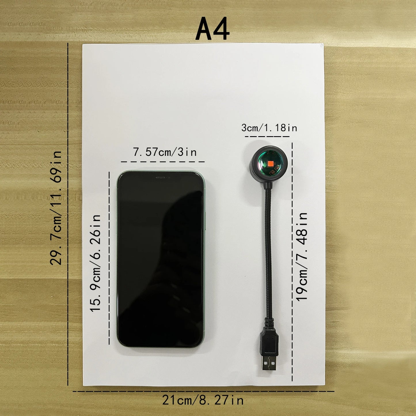 Lampe coucher de soleil USB — Ambiance nocturne & endormissement doux