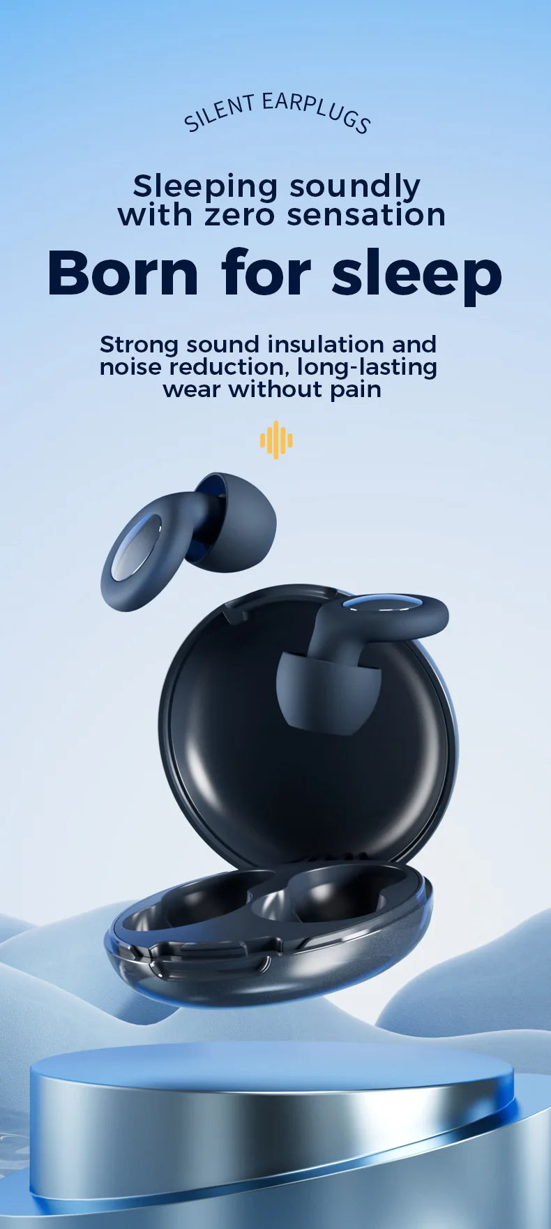Bouchons mousse premium — Silence profond & protection auditive douce